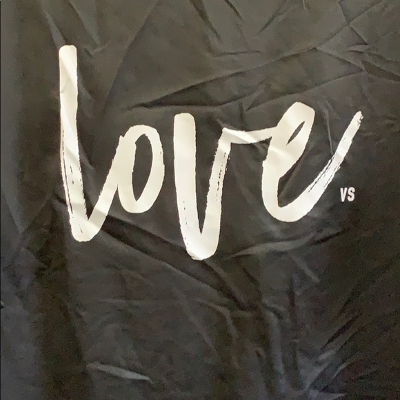 NWT Black Victoria’s Secret LOVE Robe - One Size - Picture 2 of 6